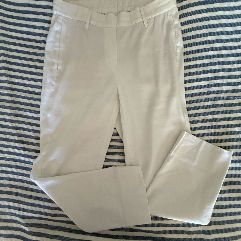 J. Jill  White Linen Stretch Pants❗️
